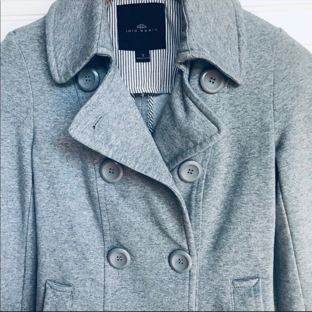 Iris Basic Blazer Women's Small Double Breasted C… - image 3